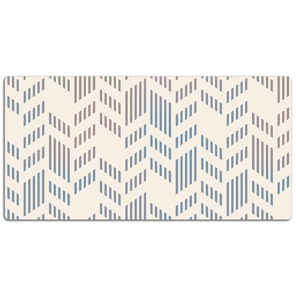 Full desk pad geometric herringbone