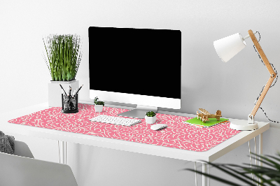 Large desk mat table protector floral pattern