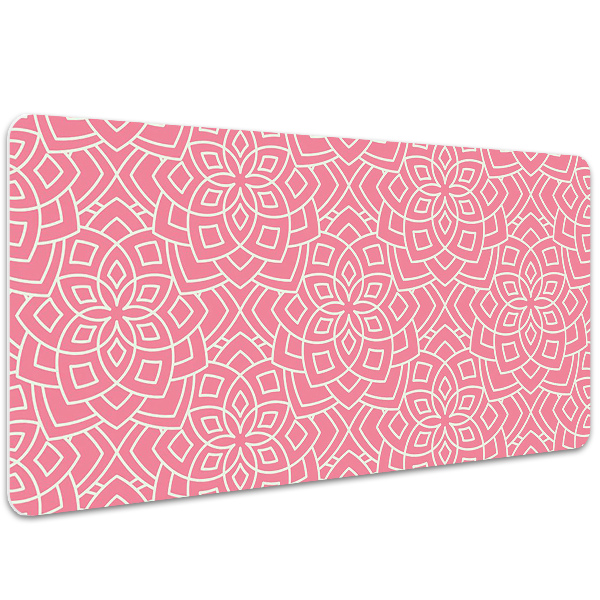 Large desk mat table protector floral pattern