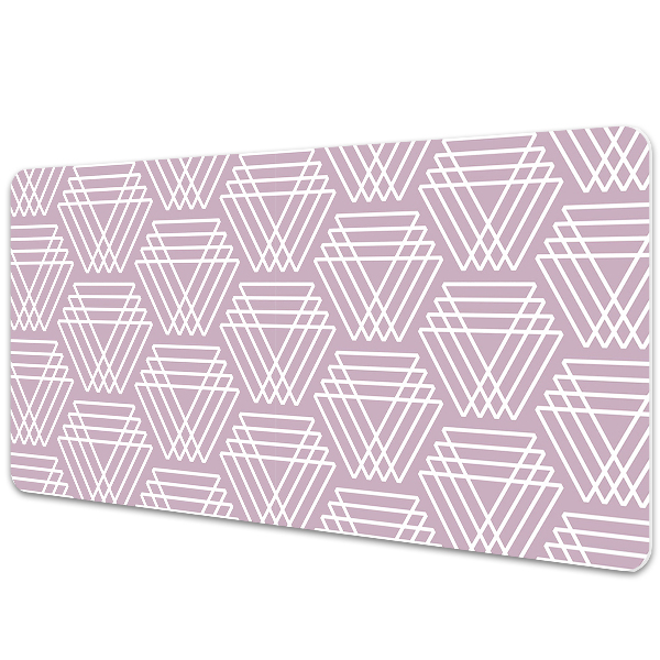 Desk pad pink triangles