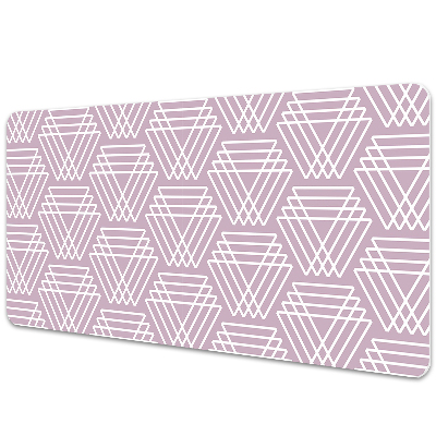 Desk pad pink triangles