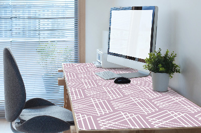 Desk pad pink triangles