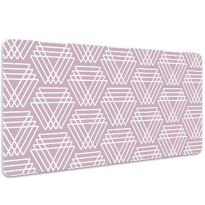 Desk pad pink triangles