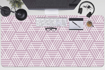 Desk pad pink triangles