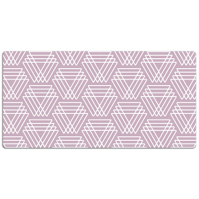 Desk pad pink triangles