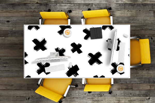 Full desk protector X brush strokes