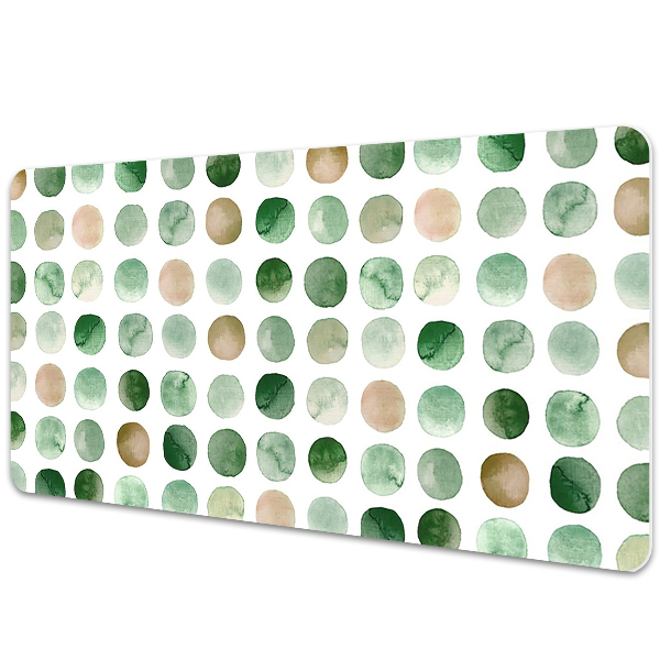 Desk pad colored dots