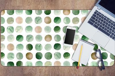 Desk pad colored dots