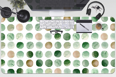 Desk pad colored dots