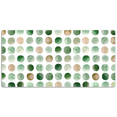 Desk pad colored dots