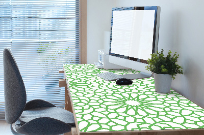 Desk mat oriental flowers