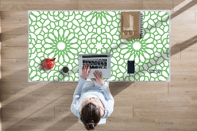 Desk mat oriental flowers