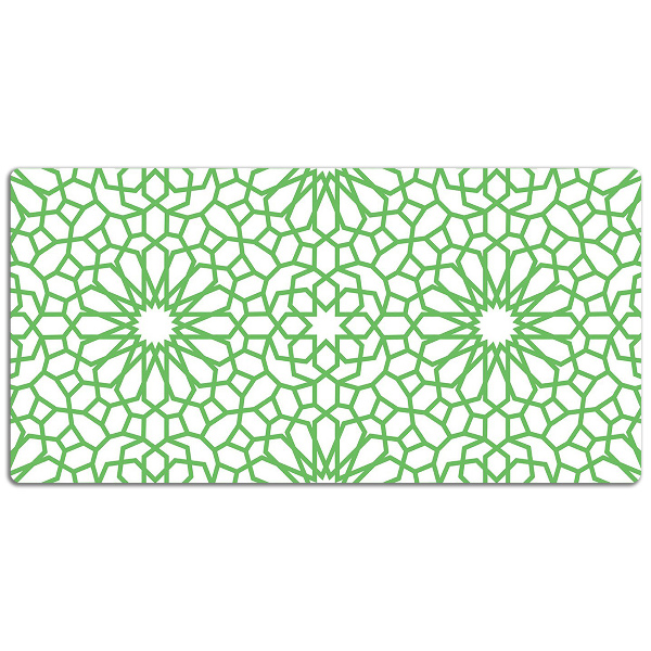 Desk mat oriental flowers