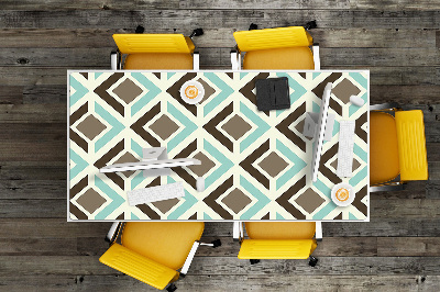 Large desk mat for children retro pattern