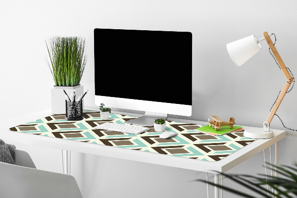 Large desk mat for children retro pattern