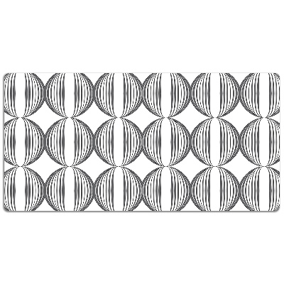 Full desk pad Circles retro pattern