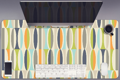 Large desk mat for children retro pattern