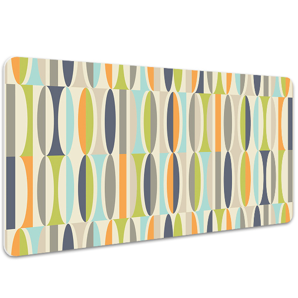 Large desk mat for children retro pattern