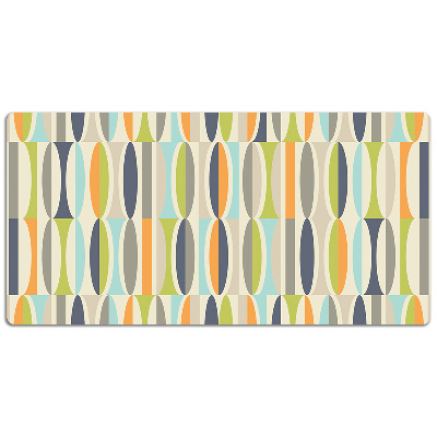 Large desk mat for children retro pattern