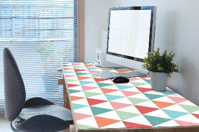 Full desk pad colored triangles