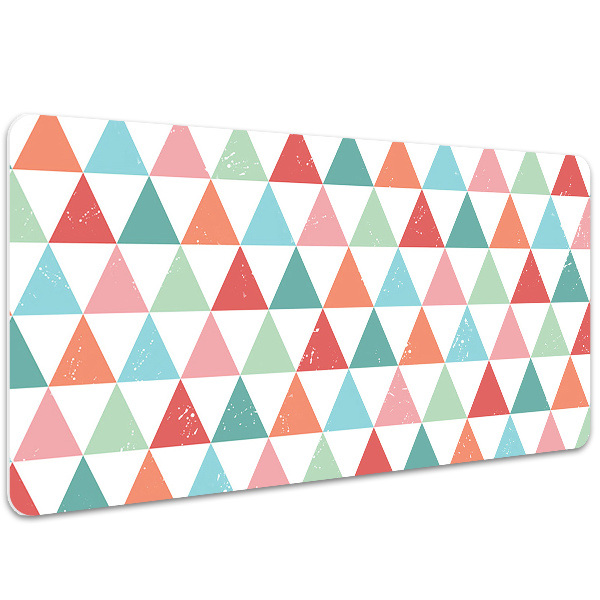 Full desk pad colored triangles