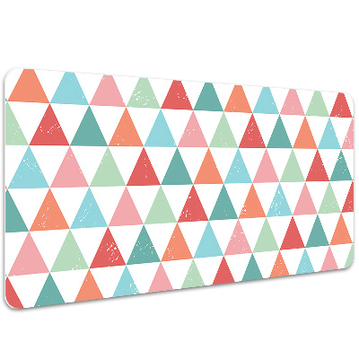 Full desk pad colored triangles