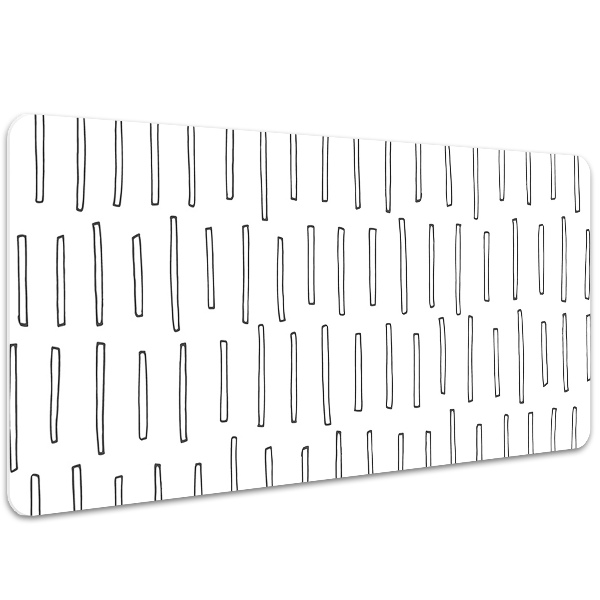 Desk pad drawn lines