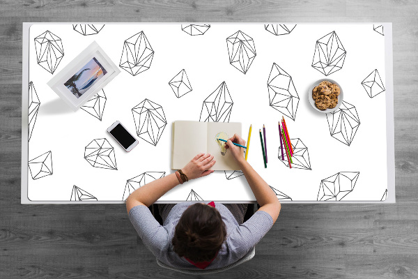 Desk mat solids space
