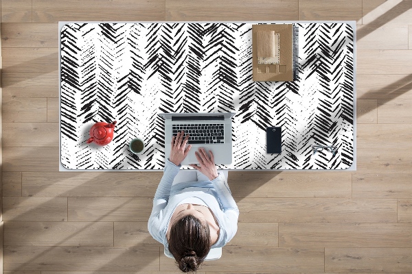 Full desk protector Dashes herringbone