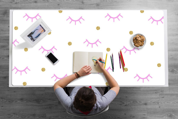 Full desk protector Dots and eyelids