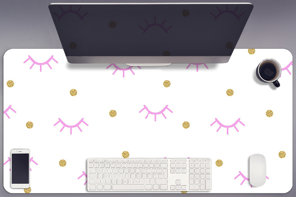 Full desk protector Dots and eyelids