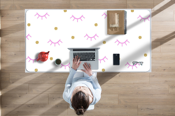 Full desk protector Dots and eyelids