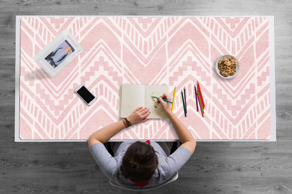 Large desk pad PVC protector Aztec pattern