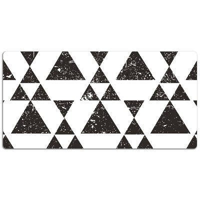 Full desk protector Black and white triangles