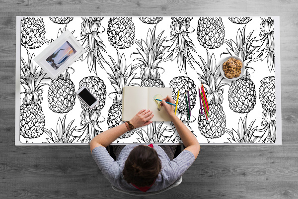 Large desk mat for children pineapples