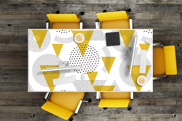 Desk pad Circles and triangles