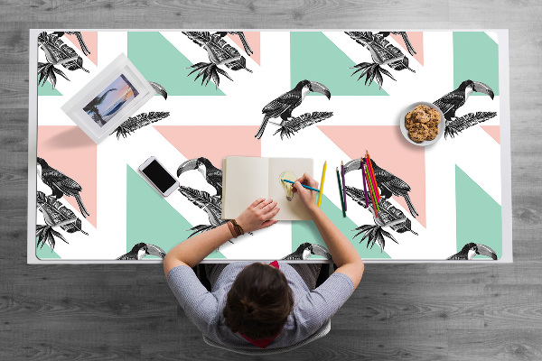 Desk mat Toucan with triangles