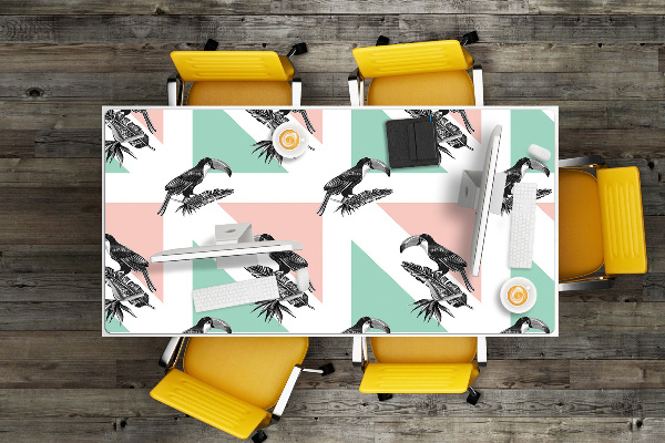 Desk mat Toucan with triangles