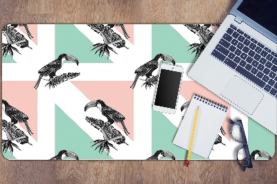 Desk mat Toucan with triangles