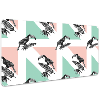 Desk mat Toucan with triangles