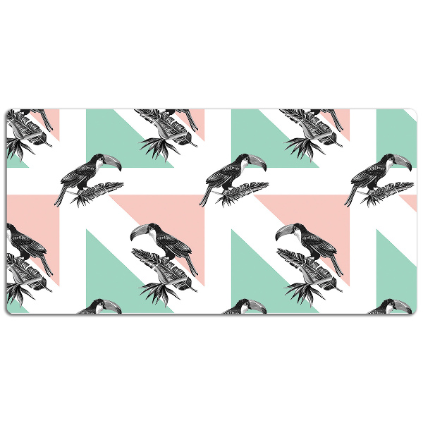 Desk mat Toucan with triangles