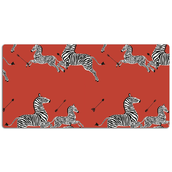 Large desk mat for children zebra