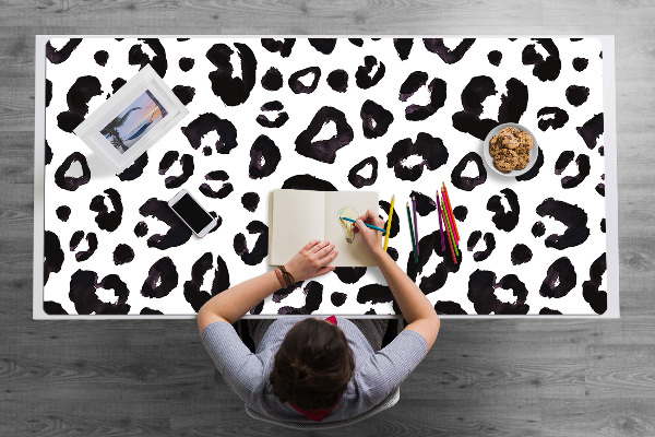 Large desk mat table protector hoof prints