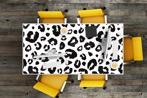 Large desk mat table protector hoof prints