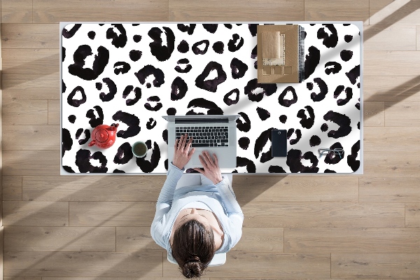 Large desk mat table protector hoof prints