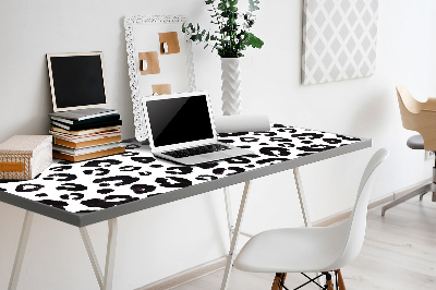 Large desk mat table protector hoof prints