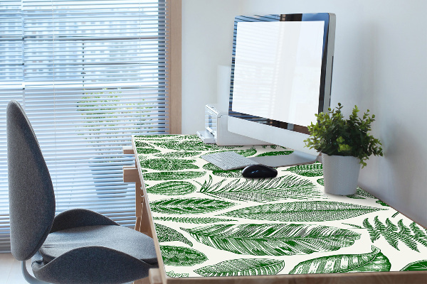 Full desk mat palm leaves