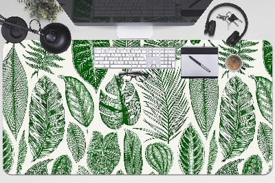 Full desk mat palm leaves