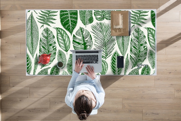 Full desk mat palm leaves