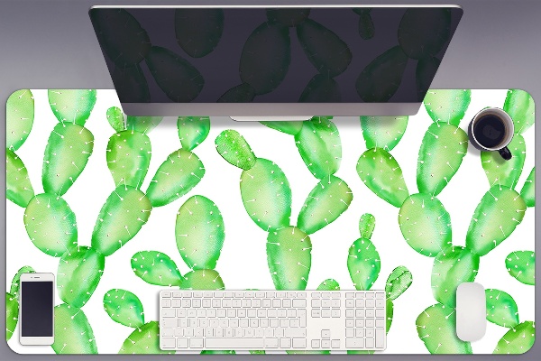 Full desk pad pastel cacti
